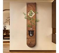 Tableau décoratif LED représentant une plante, peinture décorative pour hall d'entrée, sculpture murale créative pour salon, entrée, couloir, alimentation secteur (Marron 2 30*150cm/11.9*59i