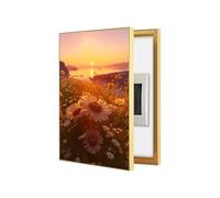 Tableau Décoratif Ouvrant pour Coffret Électrique, Cache Compteur Électrique et Boîte de Fusibles, Décoration Murale pour Entrée et Salon, Habillage Mural Décoratif(C,60X70CM/23.6x27.5in)