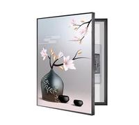 Tableau Décoratif pour Coffret Électrique, Cache Boîte de Fusibles, Habillage Ouvrant à Gauche, Cadre Cache Compteur, Décoration Murale, pour Entrée ou Salon(C,40X50CM/15.7x19.6in)