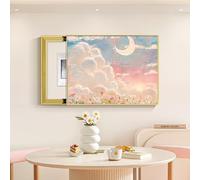 Tableau Décoratif Pour Compteur, Boîte À Interrupteurs Créative, Cache-plaque De Disjoncteur, Cadre PS Pour Bureau À Domicile, Différents Styles Disponibles(Pink 2,70 * 50cm/27.5 * 19.7in)