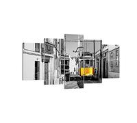 Tableau Décoratif sur Toile 160x85 cm Architecture Noir et Blanc - 4977