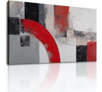 Tableau Decoration Murale Abstrait Géométrique Arcs Impression sur Toile, Moderne Minimaliste Affiche Decoration Murale pour Salon Chambre Cuisine Couloir Multicolore 120x50 cm Maison Deco Peinture