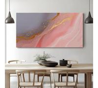 Tableau Décoration Murale Contemporain - Impression sur Toile avec Châssis en Bois - Art De Luxe Léger Texture Marbrée Design Élégant pour Salon, Chambre, Bureau - Prêt à Accrocher - 40 x 30 cm