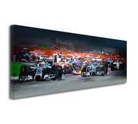 Tableau décoration murale - Declina - F1 Start - Toile imprimée 120x50 cm - Coton - Design contemporain