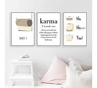 Tableau Decoration Murale Décoration Murale De Toilettes Peinture Sur Toile Papiers De Toilette Citation Anglaise Impressions Sur Toile Photo Toilettes Mur Affiche Salle De Bain Esthétique 30X40Cmx3Pc