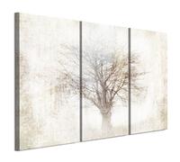 Tableau Decoration Murale - LUMASOUL - 5-3-16-0-2-2-10-3 - Scandinave Motif - 3 parties - Beige - 90x60 cm