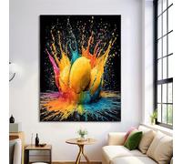 Tableau Décoration Murale Pop Art Couleur Encre, Peinture Impression sur Sans Cadres Affiche Moderne, Décoration Posters pour Chambre Salon Bureau 60x90cm, Coloré