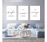 Tableau Decoration Murale Salon,Noir Blanc Simple Italien Phrase Amour Amitié Toile Affiche Imprimer Photo Mur Art Décor Pour La Décoration Moderne De La Maison,Pour Les Murs De La Chambre-20X30Cm