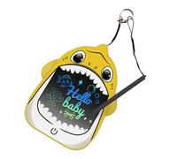 Tableau d'écriture de poche - Sac à dos de requin de dessins animés Tableau de dessin photoélectrique LCD, tablette de peinture et écriture de griffonnage, écran effaçable réutilisable pour, H