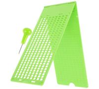 Tableau D'écriture en Braille 9 Lignes 28 Cases, 1 Set Vert | Pp, Stylet Inclus, Aide pour Personnes Malvoyantes, Format Pratique pour Apprentissage Quotidien