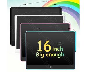 Tableau d'écriture LCD pour enfants de 11/13/16 pouces, tablette, dessin, peinture, jouet éducatif pour enfants âgés de 3 à 8 ans, garçons et filles 13 inch black