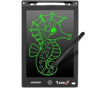 Tableau d'écriture LCD pour enfants - Personnalisable avec nom - Planche à dessin en pouces avec stylet - Jouet de coloriage et d'apprentissage réutilisable - Planche à griffonner pour garçons et
