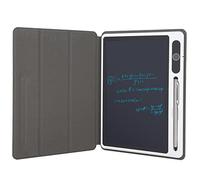 Tableau d'écriture LCD Tablette d'écriture électronique Dessin à la Main Tablette numérique pour Enfants étudiants Gens d'affaires Étui en Cuir Noir 9,3 Pouces