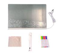 Tableau d'écriture LED effaçable - Tableau acrylique lumineux réutilisable - brillante - Accessoires pour bureau, maison, atelier, tableau de message créatif | Présentation d'organisation