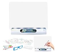 Tableau D'écriture LED Pour - Bloc De Dessin 3D Magic Glow Avec Lumière Fluorescente, Tablette De Croquis Effaçable Réutilisable | Jouet Éducatif Lumineux Doodle Pour Tout-petits, Garçons Et F