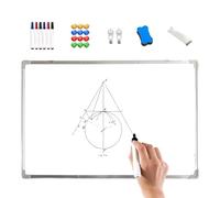 Tableau d'écriture magnétique - Tableau d'écriture mural effaçable de 32 x 24 pouces | Tableau de marquage pour bureau à domicile, chambre, salle de réunion, école et dortoir