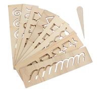 Tableau D'écriture pour Garçon et Filles en Bois, Apprentissage des Mots | Planche Ajourée Marron, Bords Lisses sans Bavure, Pratique de Lecture Mémoire pour Tout-petits