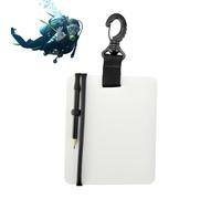 Tableau d'écriture sous- - Ardoise d'écriture de plongée Facile à Utiliser avec Clip Rotatif Durable et Crayon | Tablette de plongée sous-Marine, Tablette d'écriture sous-Marine pour Les Sports n