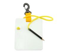 Tableau d'écriture sous-marin de rechange avec crayon et clip Équipement de communication Plongeur Pad Wordpad durable avec crayon pour sports nautiques plongée natation accessoires