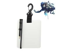 Tableau D'écriture Sous- - Tablette Étanche Avec Clip Pivotant Et Crayon | Ardoise De Plongée Pour Des Communications Claires, Idéale Pour La Plongée, Le Snorkeling, L'apnée, L'entraînement Et L'