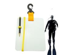 Tableau D'écriture Sous- - Tablette Étanche Avec Clip Pivotant Et Crayon | Ardoise De Plongée Pour Des Communications Claires, Idéale Pour La Plongée, Le Snorkeling, L'apnée, L'entraînement Et L'