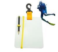 Tableau D'écriture Sous- - Tablette Étanche Avec Clip Pivotant Et Crayon | Ardoise De Plongée Pour Des Communications Claires, Idéale Pour La Plongée, Le Snorkeling, L'apnée, L'entraînement Et L'