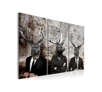 Tableau Deer in Suits I-Taille L 120 x H 80 cm