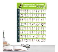 Tableau D'Entraînement 42,8 X 57,4 Cm Poster Guide D'Étirements | Décor Salle Fitness Pour flexibilité renforcement musculaire fitness musculation exercice