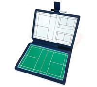 Tableau D'entraînement de Badminton Magnétique, Tableau Tactique de Badminton Pliable, Imperméable et Durable, avec 2 Stylos Effaçables, pour L'école/le Club