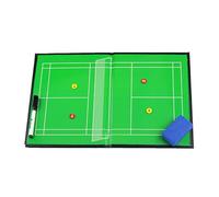 Tableau D'entraînement de Badminton Pliable, Tableau Effaçable À Sec pour Entraîneurs, Facile À Transporter, avec 2 Stylos À Base D'eau, pour Une Planification Stratégique