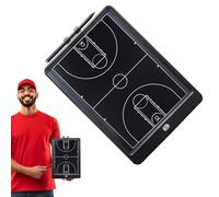 Tableau d'entraînement de basket-ball, tablette de stratégie LCD, bloc de marqueurs sportifs, écran effaçable, affichage latéral, construction portable, visibilité claire, parfait pour les jeux