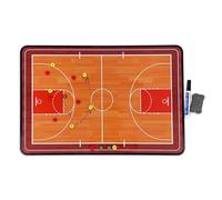 Tableau D'entraînement de Basketball, Tableau de Tactiques Basketball Magnétique, avec Stylos Marqueurs, Facile à Transporter, Idéal pour L'entraînement et Le Coaching(Large)