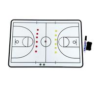 Tableau D'entraînement de Basketball, Tableau Tactiques de Basketball Magnétique, Accessoires Complets, Conception Double Face, Léger et Portable, Idéal pour L'entraînement