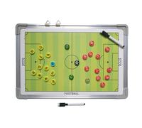 Tableau D'entraînement De Football - D'aluminium, Tableau Tactique De Football 45 X 30 Cm, Magnétique Effaçable À Sec | Ensemble Stratégique De 27 Pièces, Outil D'entraînement De Footb