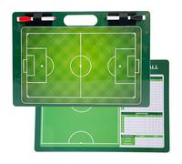 Tableau D'entraînement de Football Portable, Presse-papiers Double Face Effaçable à Sec, Matériau Durable, Surface D'écriture Lisse, Facile à Transporter, for l'enseignement