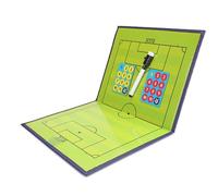 Tableau D'entraînement de Football, Tableau Football Tactique Entraîneur Board, avec Pièces D'échecs Magnétiques et Marqueurs pour Tableau Blanc, Conception Pliable