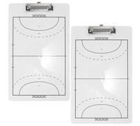 Tableau D'entraînement de Handball PVC Double Face 2 Pièces | Marqueur Inclus Effaceur et Rangement Intégré, Réutilisable Dehors Salle pour Entraîneurs et Joueurs