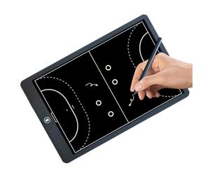 Tableau d'entraînement de handball - Tablette d'écriture LCD de 40,6 cm, écran à cristaux liquides, clé de verrouillage, planche réutilisable | Smart Pad pour la planification de la stratégie de boule