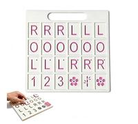 Tableau d'entraînement de Mahjong en solo, aide entraînement stratégie 24 fentes, outil d'apprentissage Mahjong pour un seul joueur, plateau disposition carrelage portable, accessoire jeu rom