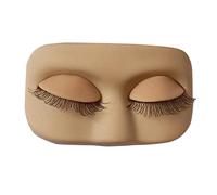 Tableau d'entraînement du maquillage - Modèle 3D réaliste pour extensions de cils, eyeliner et fard à paupières, Tête d'Entraînement de Maquillage Professionnelle pour l'Apprentissage du Maquillages