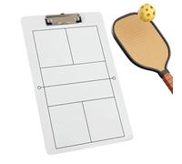 Tableau d'entraînement Pickleball, panneau d'attelle Pickleball, Presse-papiers d'entraînement pour Pickleball | Équipement d'aide à la formation de construction robuste pour l'analyse des données