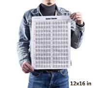 Tableau Des Accords De Guitare Professionnel 6 Cordes, Affiches De Référence De La Théorie De La Guitare Pour Les Joueurs De Guitare, Amoureux De La Musique, Cadeaux, Décor Mural