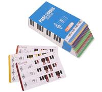 Tableau des accords de piano, tableau des accords de piano et 120 feuilles cartes flash, cartes flash éducatives pour, adultes apprenants musique