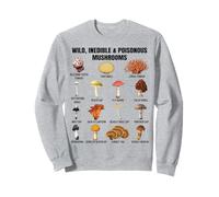 Tableau des Champignons Sauvages et Toxiques Champignons Toxiques et Non comestibles Sweatshirt