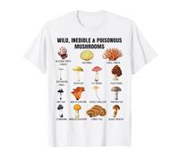 Tableau des Champignons Sauvages et Toxiques Champignons Toxiques et Non comestibles T-Shirt