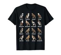 Tableau des espèces d'aigles - Types d'ornithologie des aigles T-Shirt