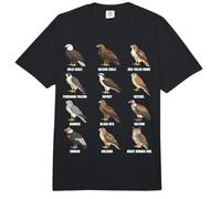 Tableau des espèces des Rapaces des Oiseaux de Proie Comfort Colors Adult Heavyweight T-Shirt