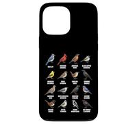 Tableau des espèces d'oiseaux d'Amérique du Nord Coque pour iPhone 13 Pro Max
