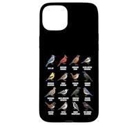 Tableau des espèces d'oiseaux d'Amérique du Nord Coque pour iPhone 15 Plus