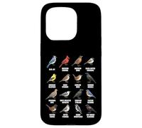 Tableau des espèces d'oiseaux d'Amérique du Nord Coque pour iPhone 15 Pro